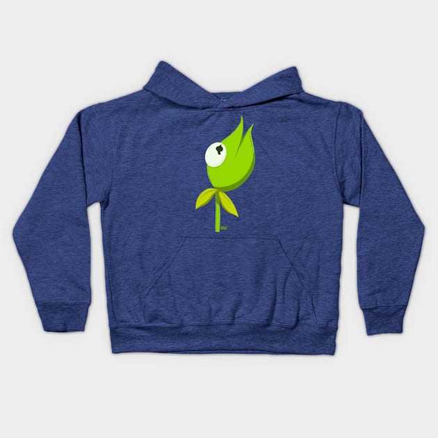 "Croakus" the Kermit Flower Kids Hoodie by UzzyWorks